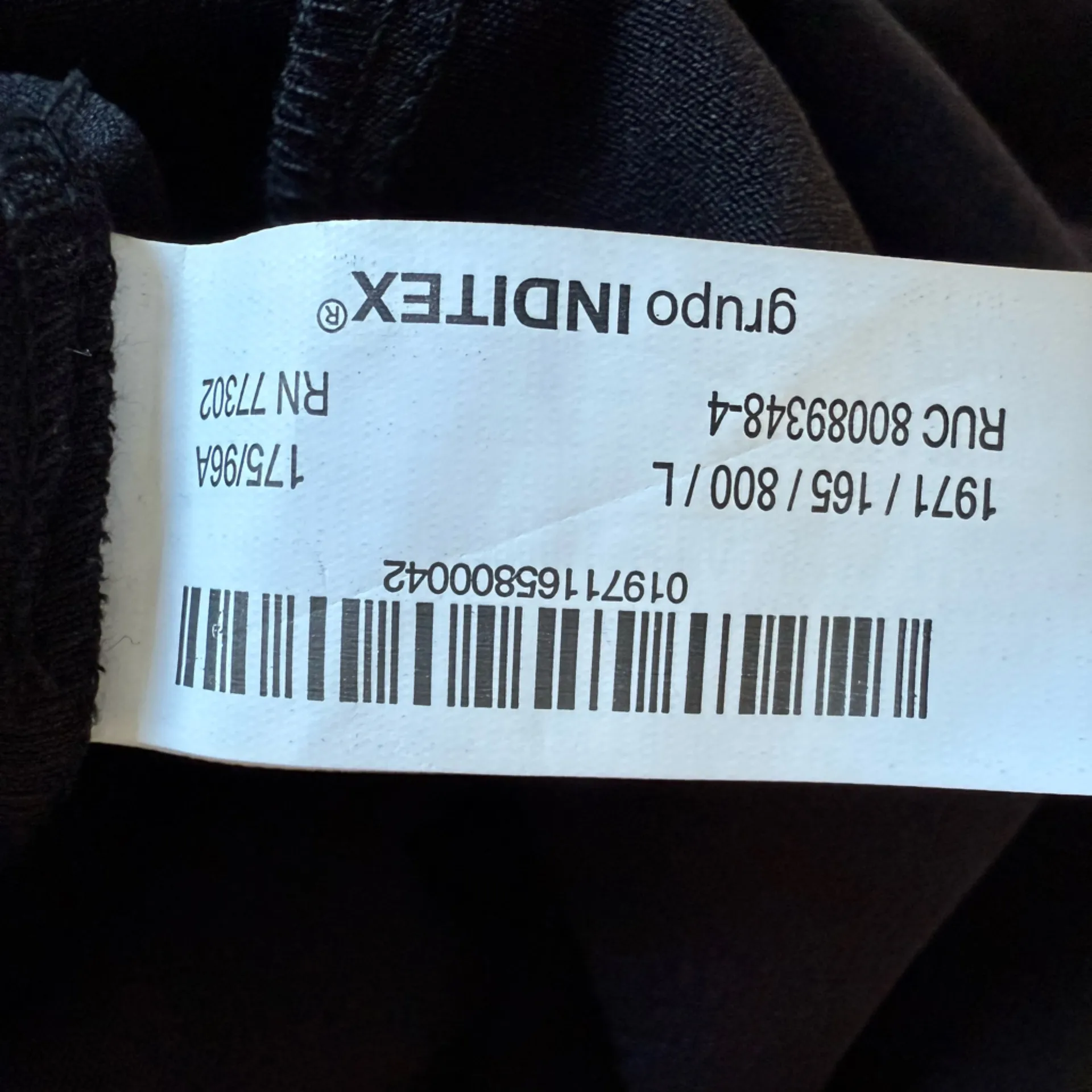 Zara Black Textured Ruffled Pleated Jumpsuit Wide Leg Tie Waist Sleeveless L - Image 9