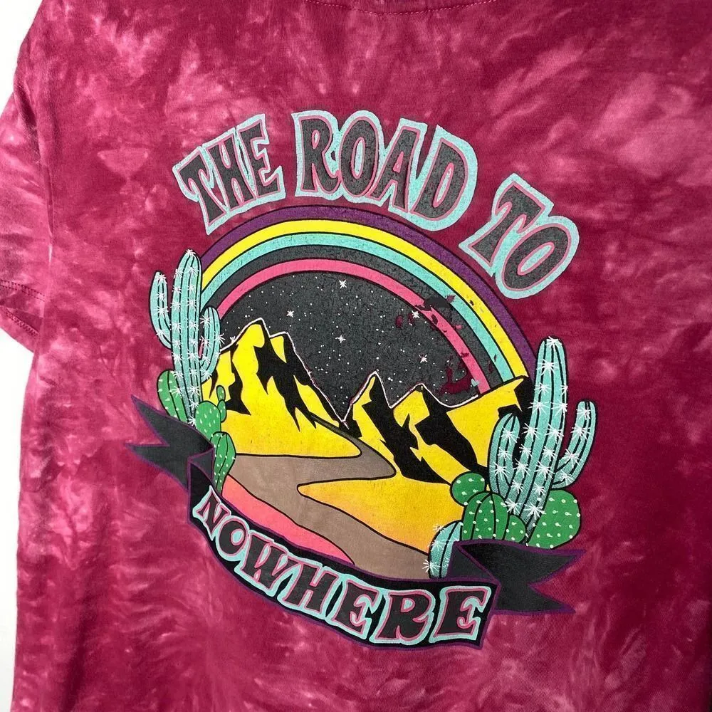 Empyre Sloane Road to Nowhere Tie Dye Graphic Tee Short Sleeve Small T - Image 7