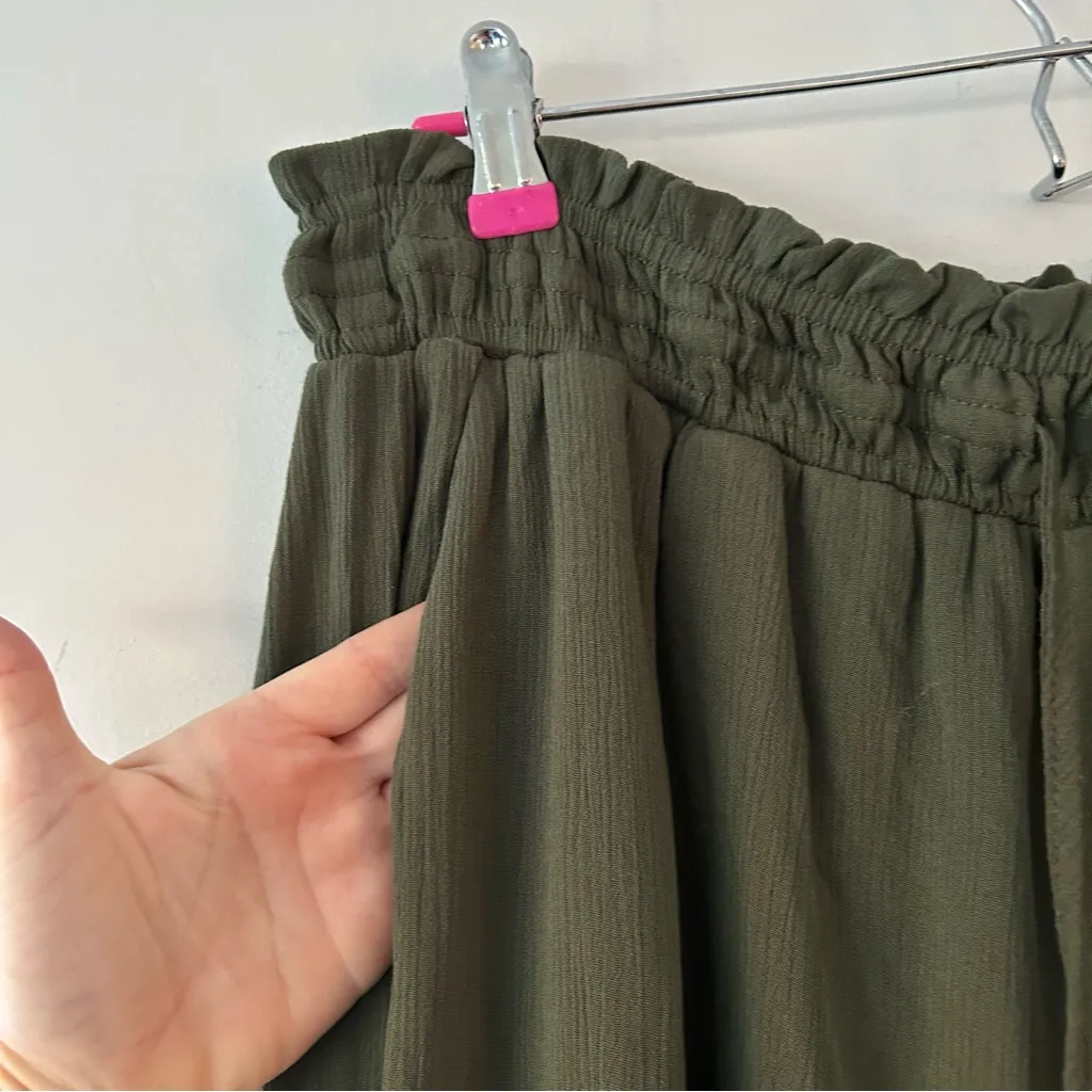 Torrid| Olive Green Gauzy Jogger Pants sz 2 - Image 4