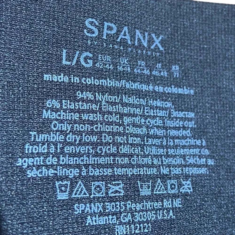 SPANX Shapewear Black‎ Leggings Size Large - Image 4