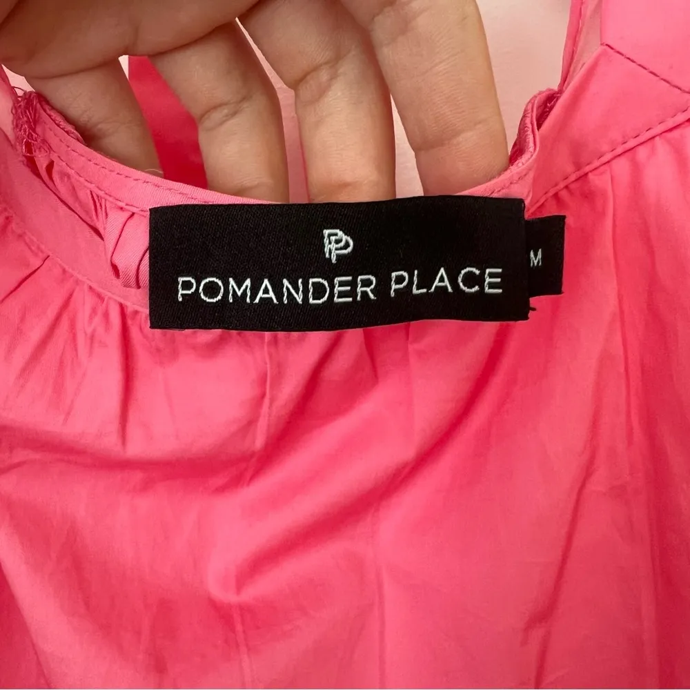 Tuckernuck Pomander Place Tinsley Top Women’s Bubblegum Pink Blouse Size M - Image 10