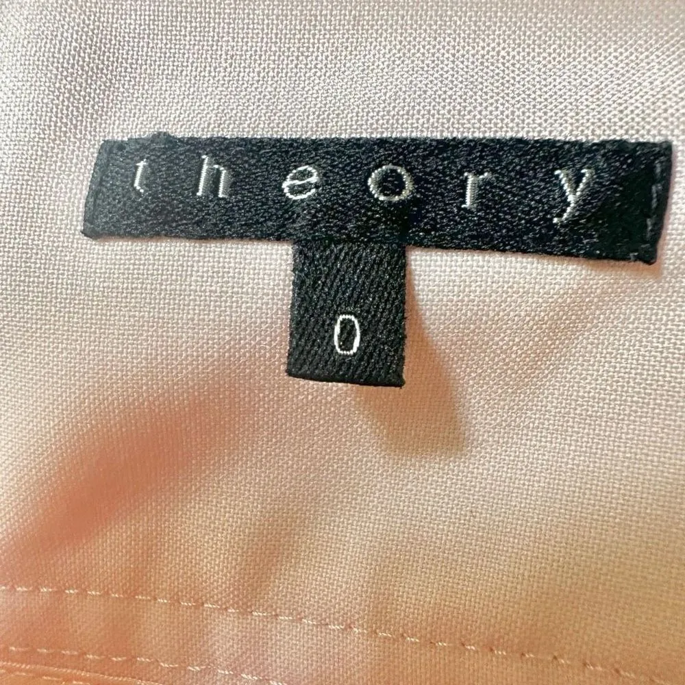 Theory wool pink pleated long pencil skirt - Image 7