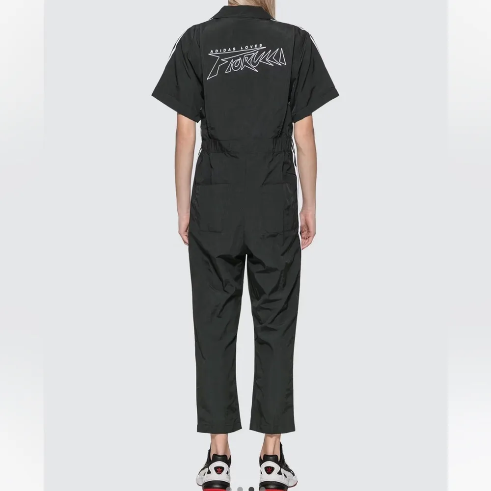 Adidas Original X Fiorucci Black Jumpsuit Size Small - Image 3