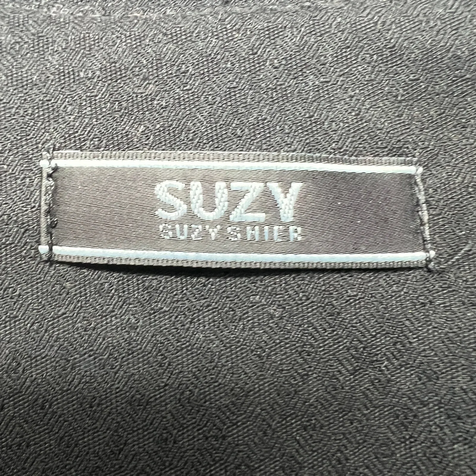 Suzy Shier Button Front Women's Black Blazer Jacket Medium Career Office Work - Image 2