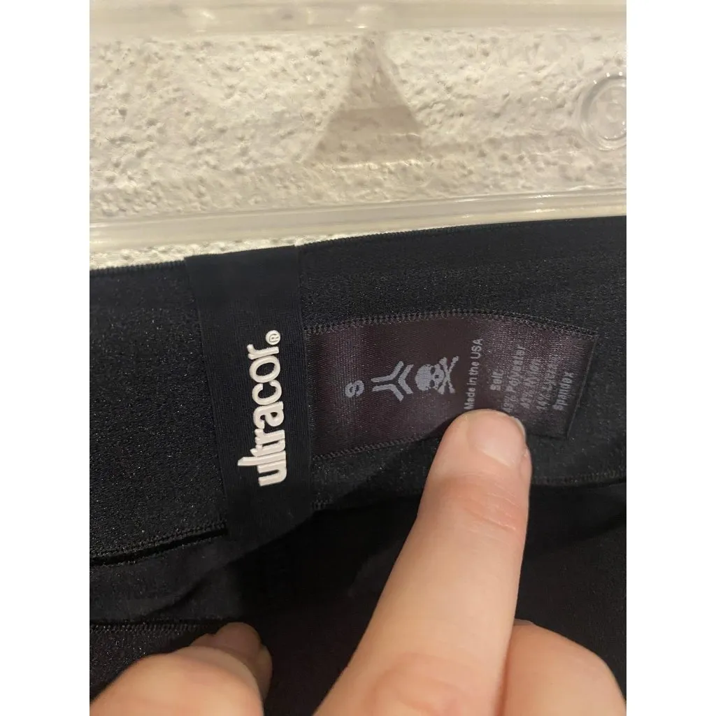 Ultracor Soul Cycle Leggings Womens Small Blue Side Stripe Ankle Athletic Yoga - Image 3