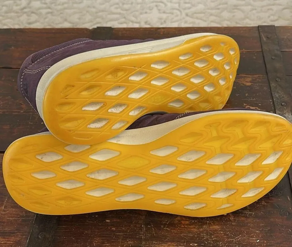 Ecco Purple Leather Exceed Low Sneaker Size 40 - Image 6