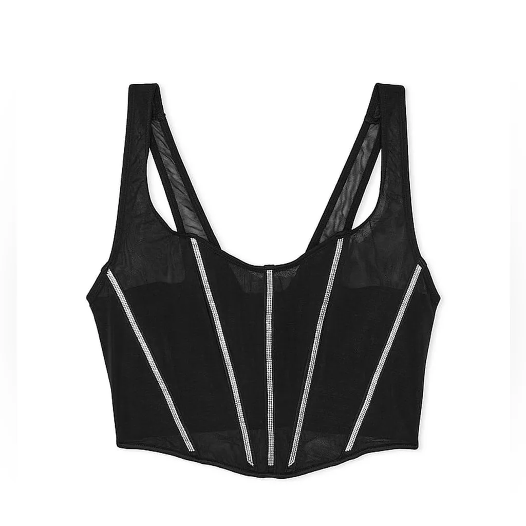 VS VERY SEXY Sheer Shine Corset Top - Image 4