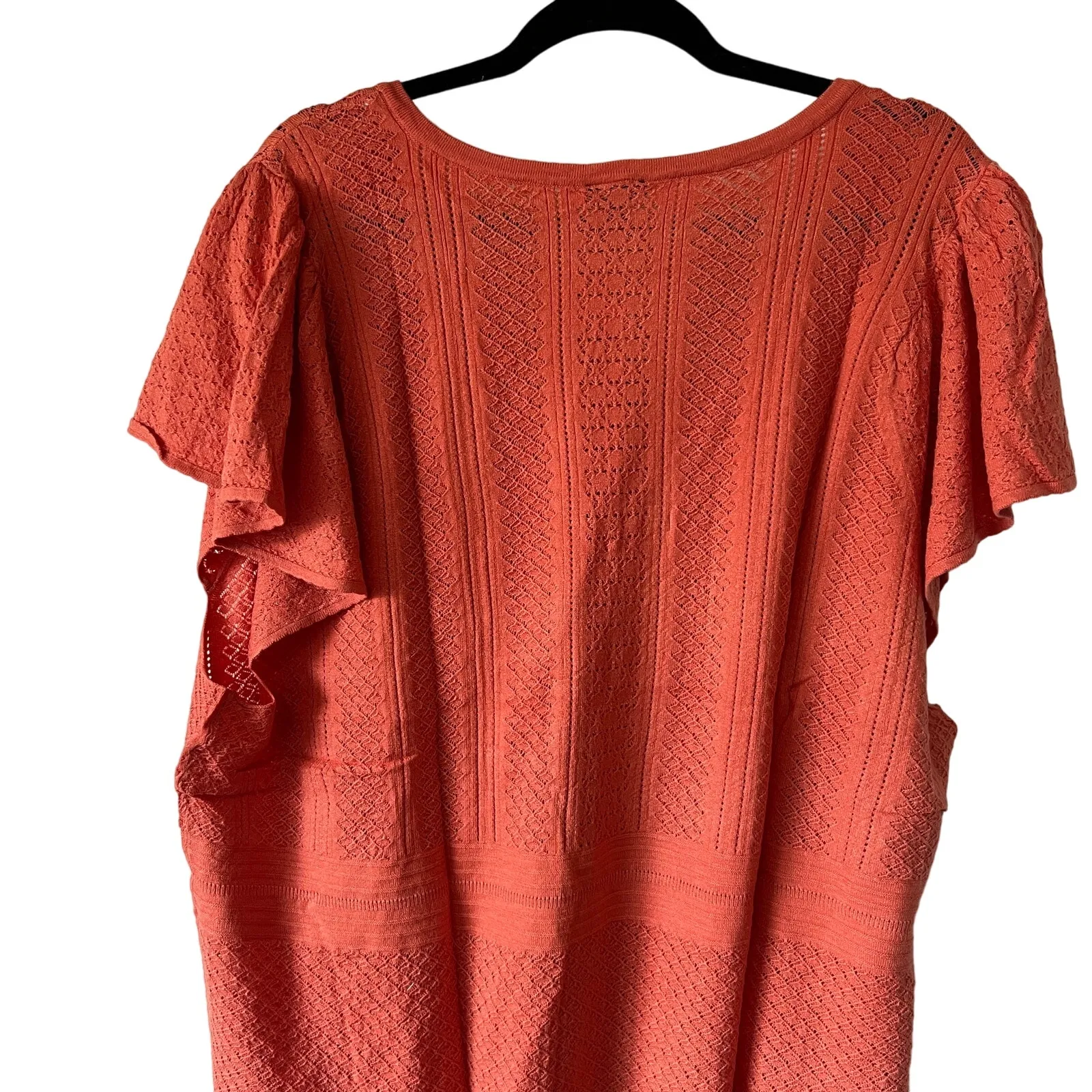 Torrid Women's Plus Size Apricot Pullover Pointelle Sweater - Size 6 - NWT - Image 5