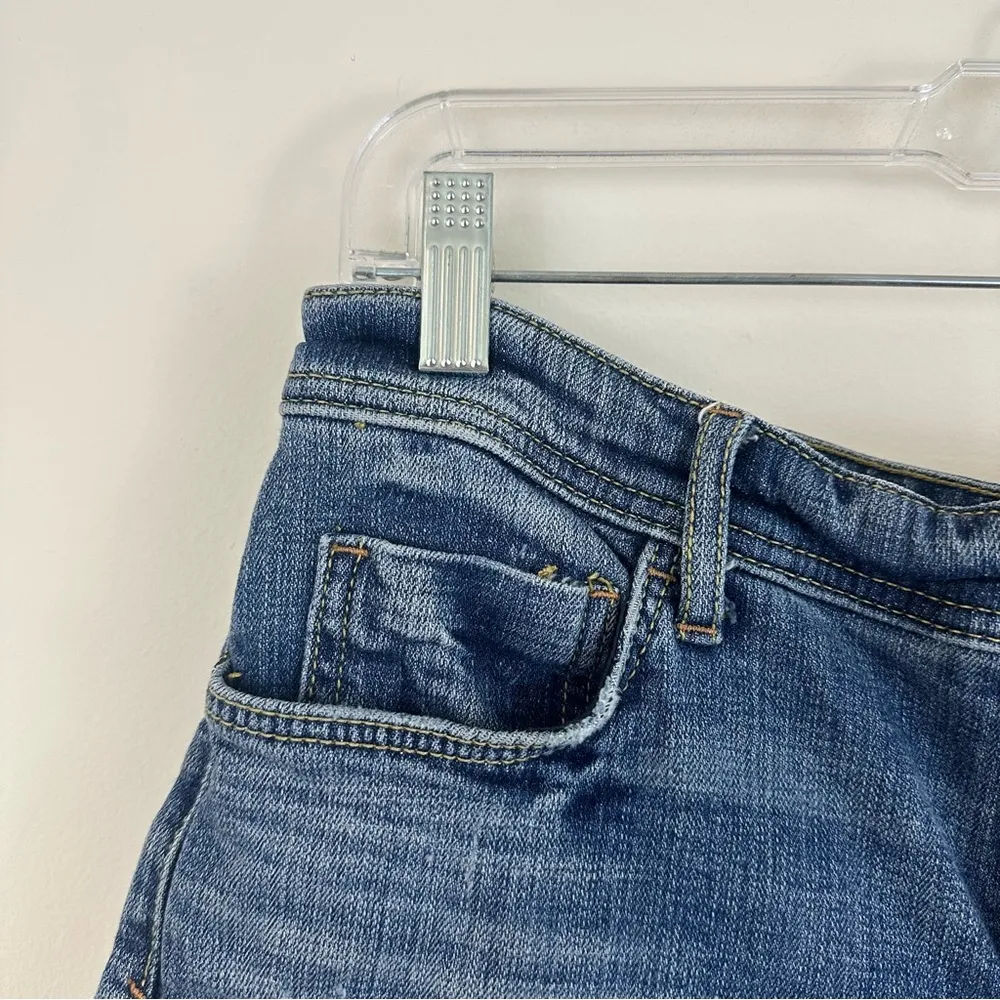 Pilcro for Anthropologie | Blue Denim Cut Off Jean Shorts Size 27 Women's - Image 2