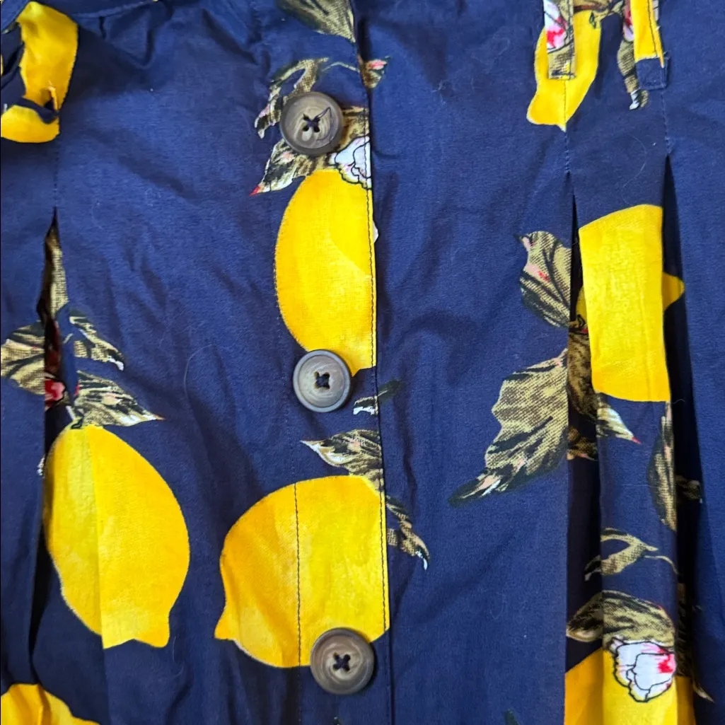 Truly 4 You Lemon Print Skirt SIZE L Yellow Size L - Image 3