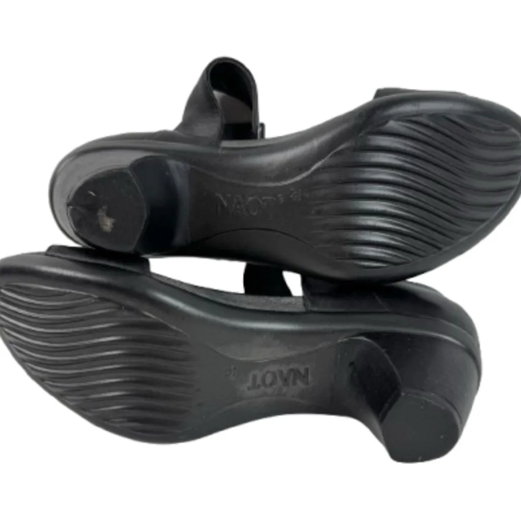 Naot Black Heels with Chunky Heel and Ankle Strap Size 7 - Image 4