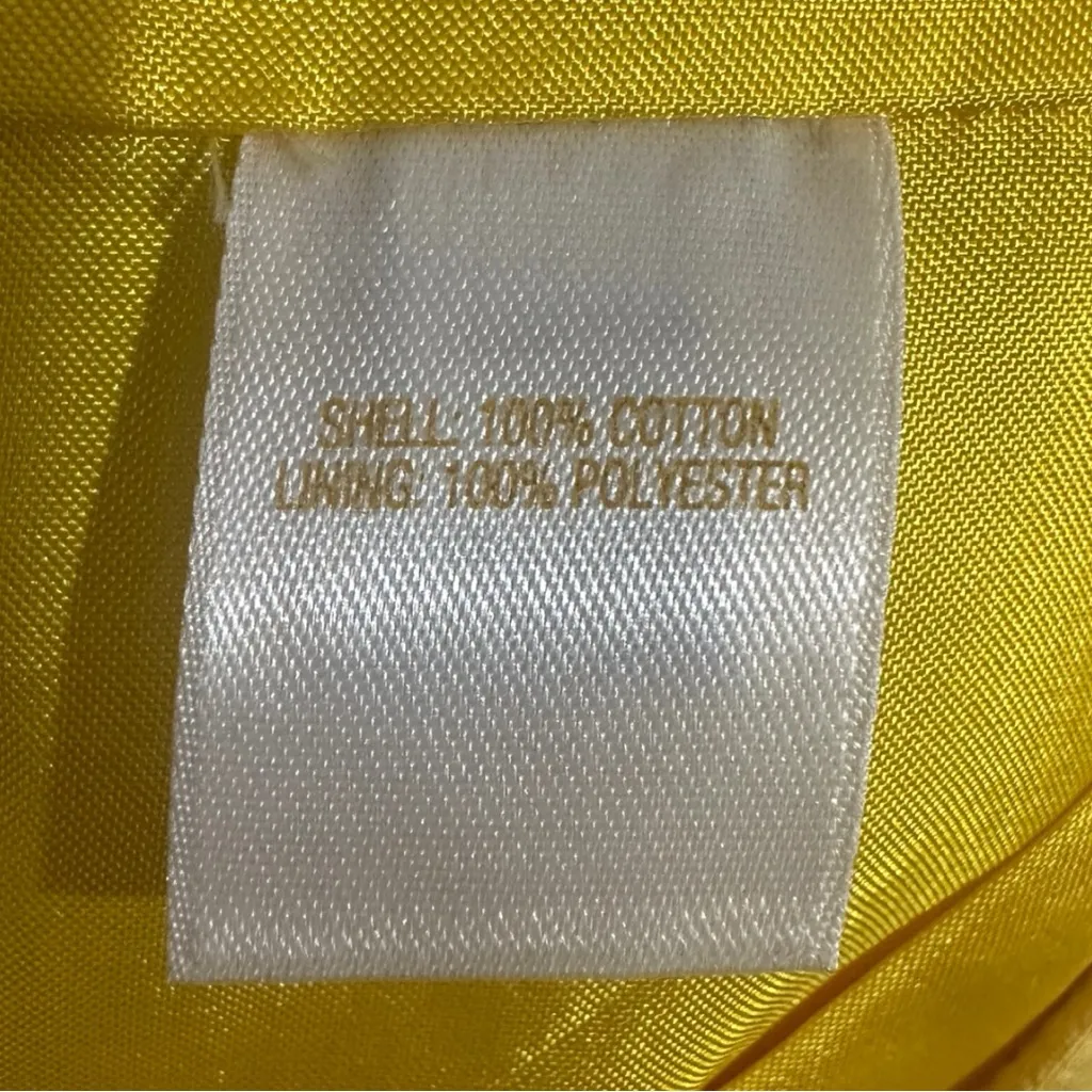 Kate Spade New York Hilary Yellow White Quatrefoil Sweetheart Dress Size 2 - Image 14