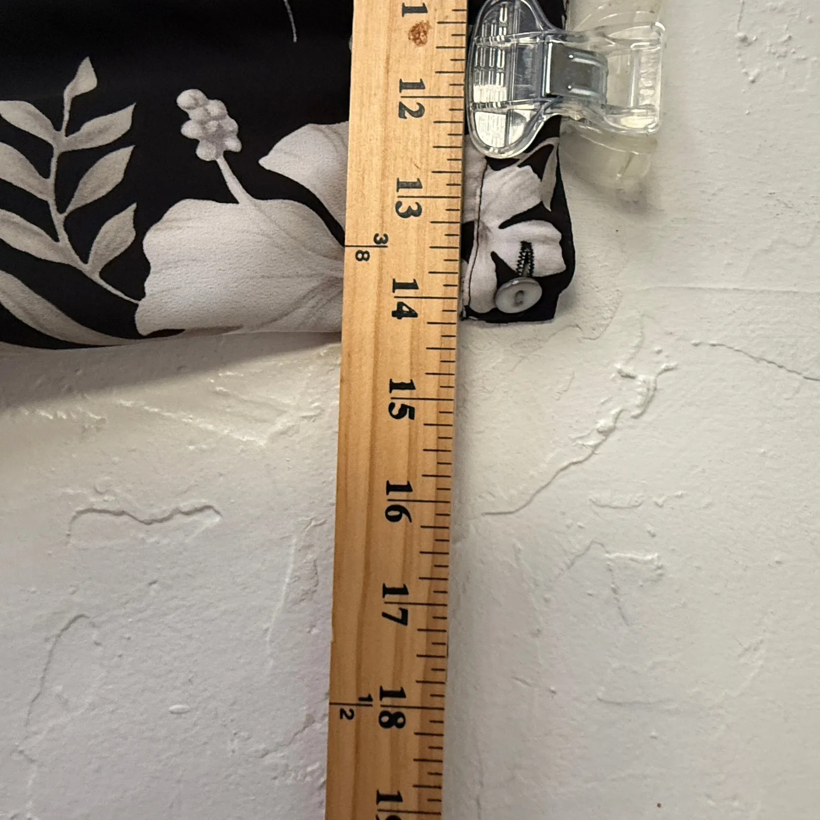 Vintage 90s Notations‎ Black White Floral Midi Skirt Size M Fairy Grunge - Image 7