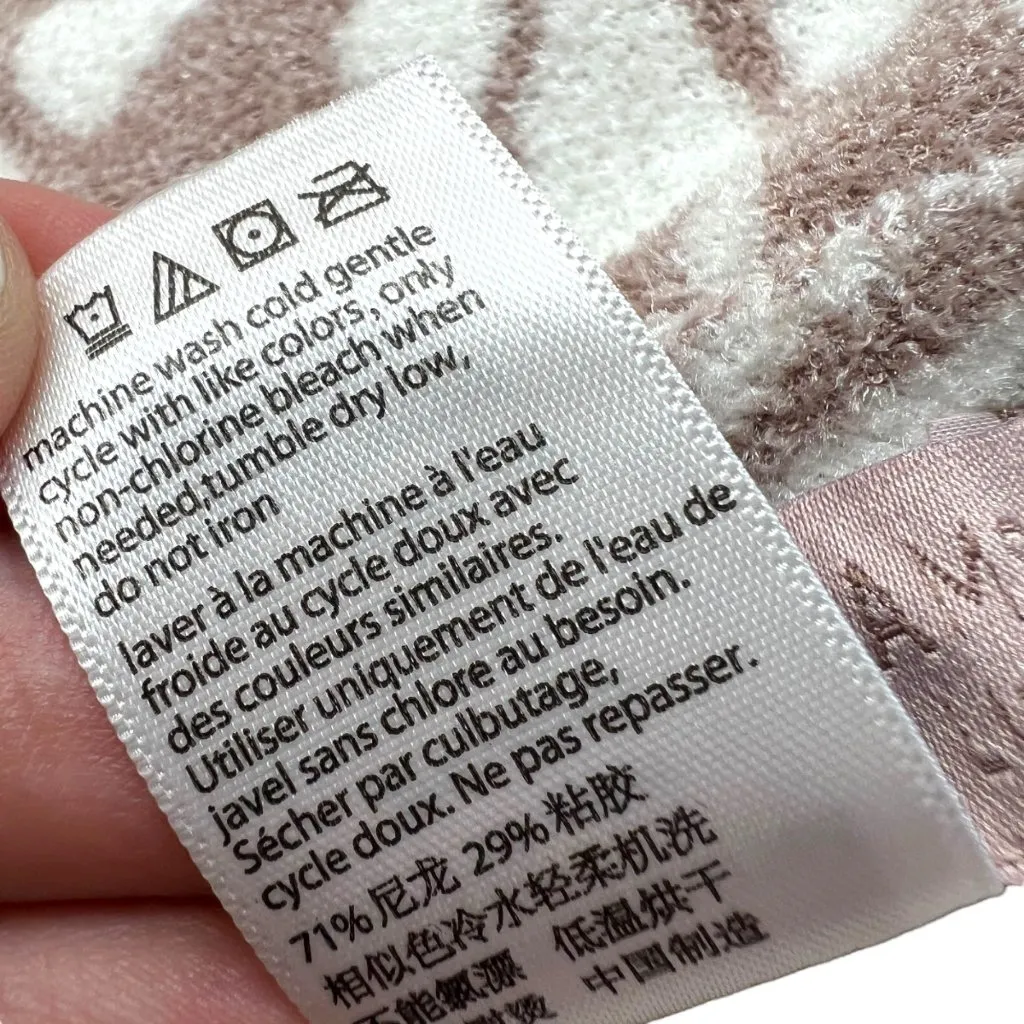 Barefoot Dreams CozyChic Ocean Breeze Poncho Rose Animal Print One Size Plus NWT - Image 9