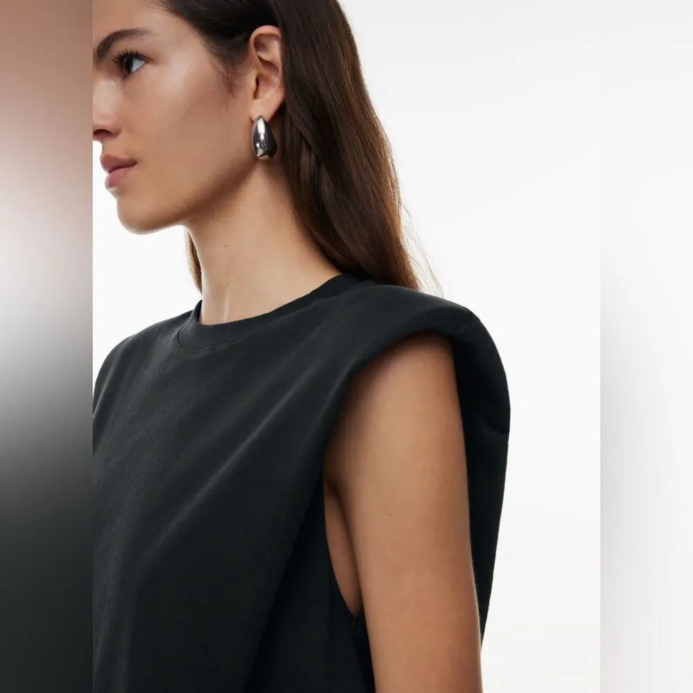 Aritzia Babaton Shoulder Pad Tank - Grey - Image 9