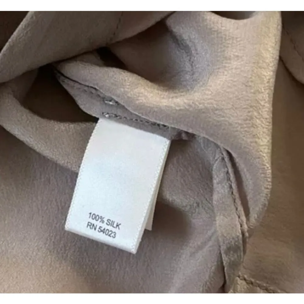 Banana Republic Women Petite Size 00P Button Up Shirt 100% Silk | 13-66 - Image 7