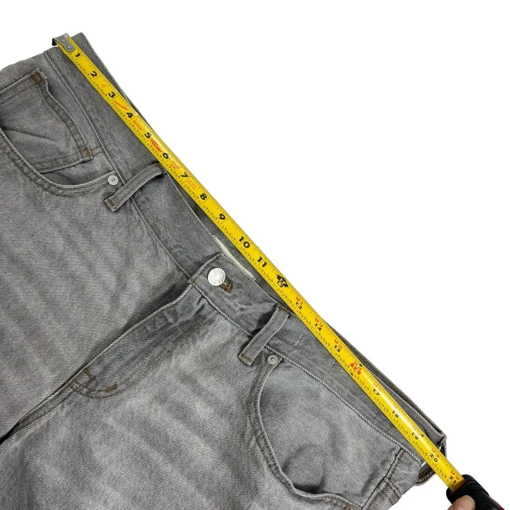 Madewell LOW-RISE SUPERWIDE-LEG Frayed Crop Jeans - Image 7