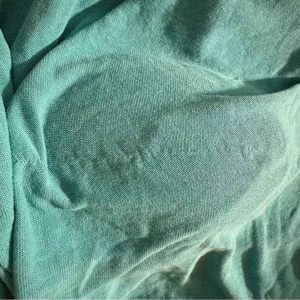 Pendleton women's XL knit turquoise cardigan, linen blend - Image 4