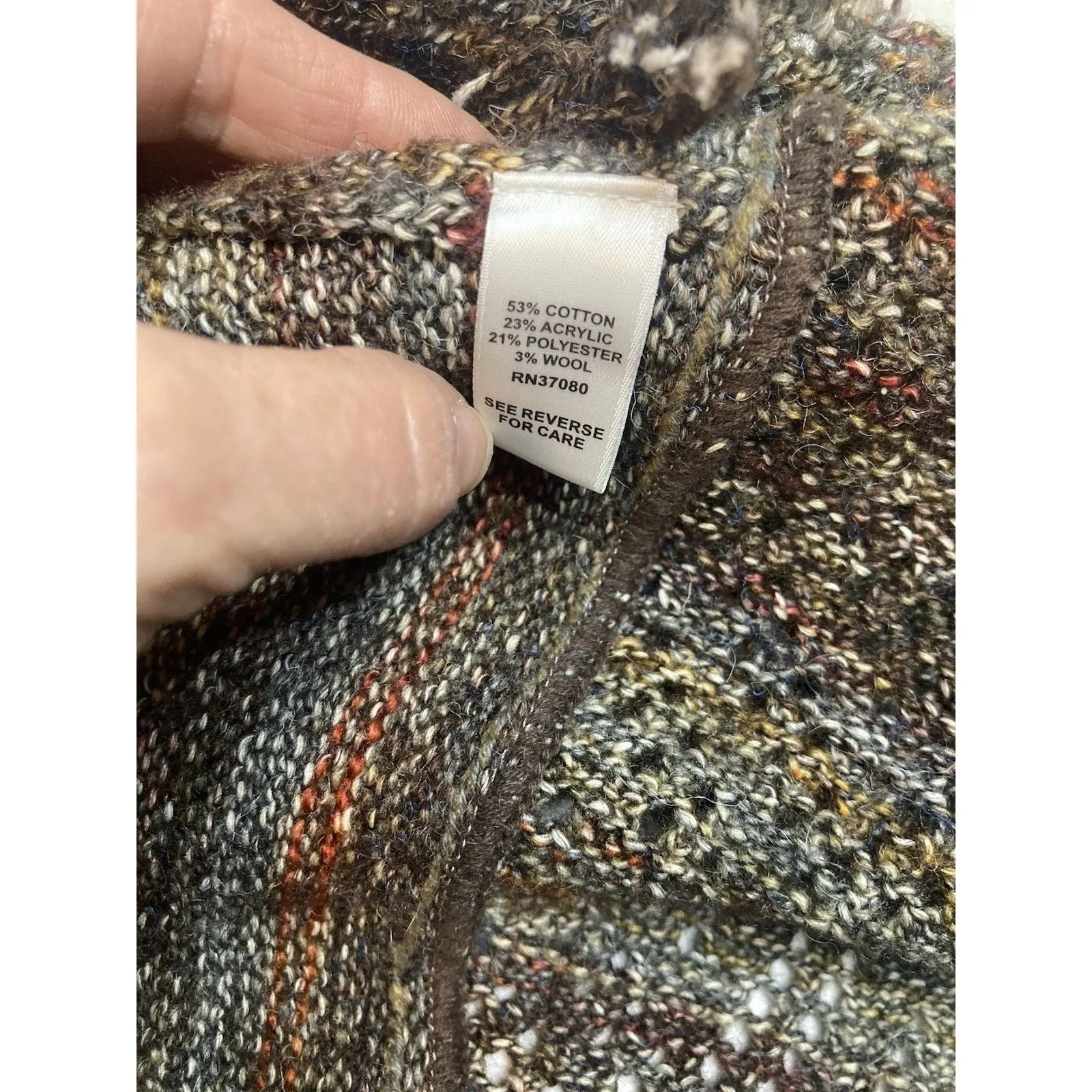 Boho Brown Open Front Fringe Cardigan Vest Women's S Fairy Western Hippie - Image 9