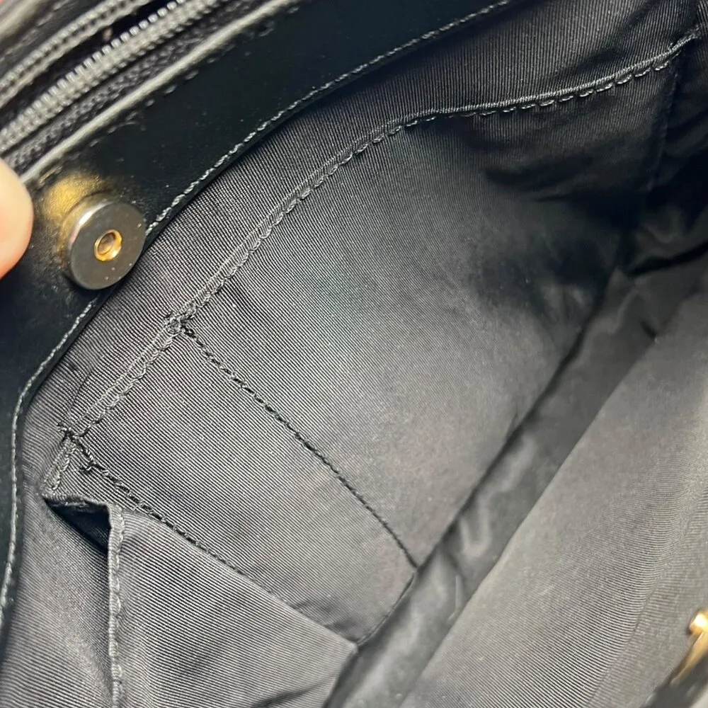 Giani Bernini Genuine Leather Black Shoulder Bag - Image 7