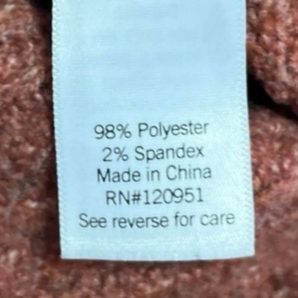 Sonoma Brown Polo Long Sleeve Pullover Collared Crop Raglan Sweater Top Sz M Size M - Image 4