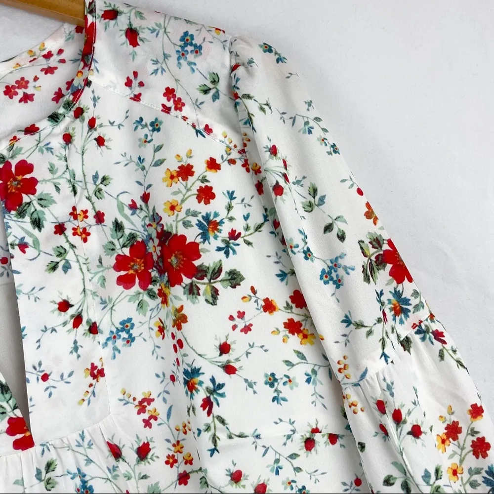 Parker Nola Floral Long Sleeve Shift Dress - Image 9