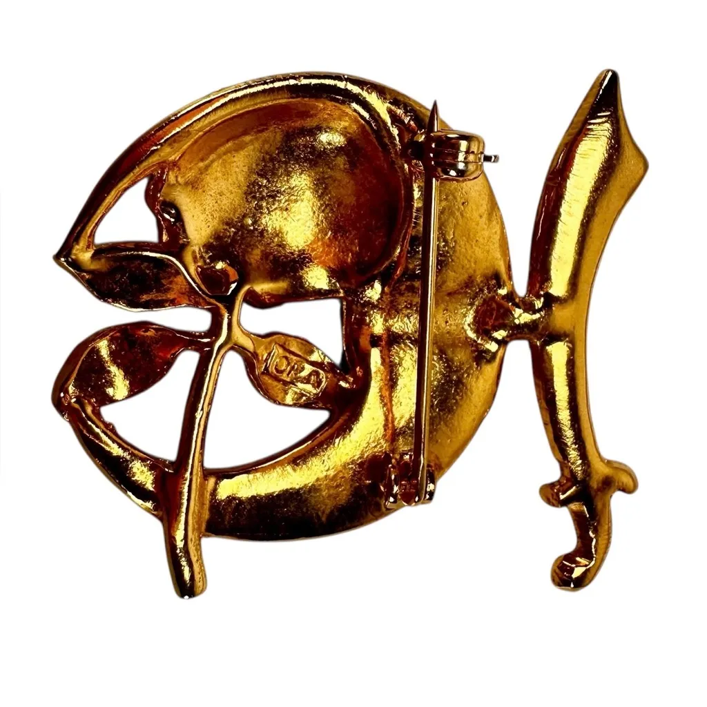 Daughters of the Nile Brooch Pin | Masonic | Gold Tone 1 5/8" Shriner Lapel Pin - Image 4