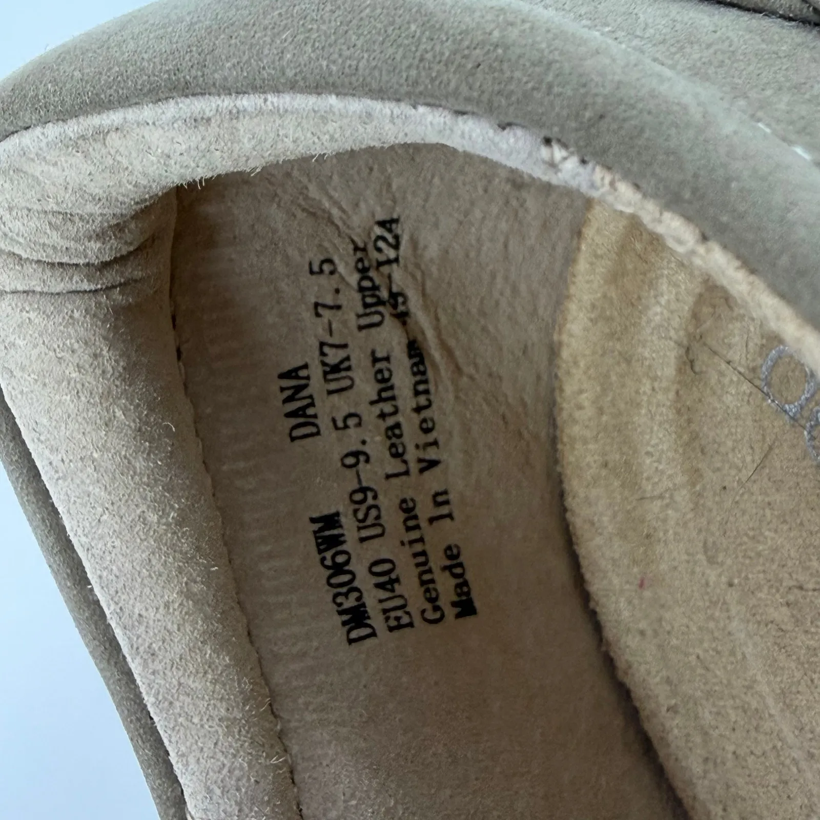 Aetrex Dana Warm Gray EU 90 US 9 9.5 Lace Up Oxford Sneakers Taupe Leather - Image 7