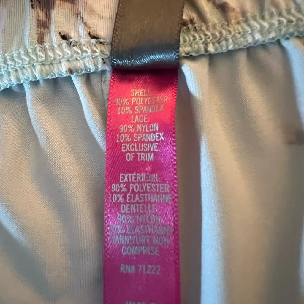 Vince Camuto Light Blue Floral Lace Trimmed Pajama Set Size Large - Image 15