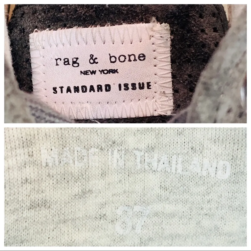 Rag & Bone Standard Issue Gray Suede Sneakers Sz 7 - Image 8