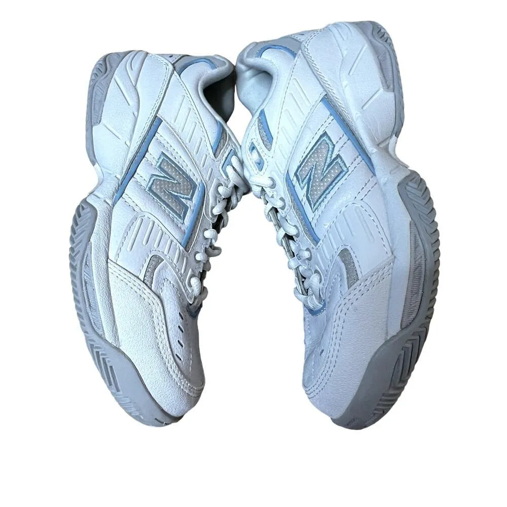 New Balance tennis shoes 653  women's size 8 white blue - Image 2