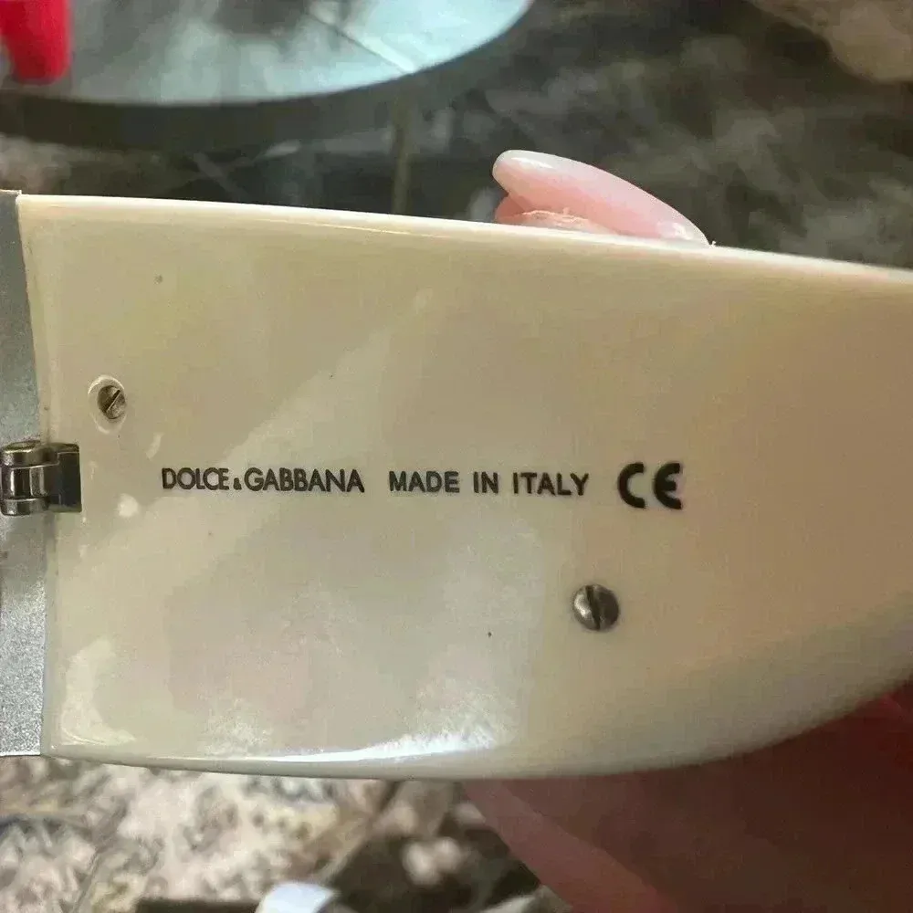 Dolce & Gabbana  DG2005 05/6G 120 White Sunglasses. Vintage, Rare, - Image 5