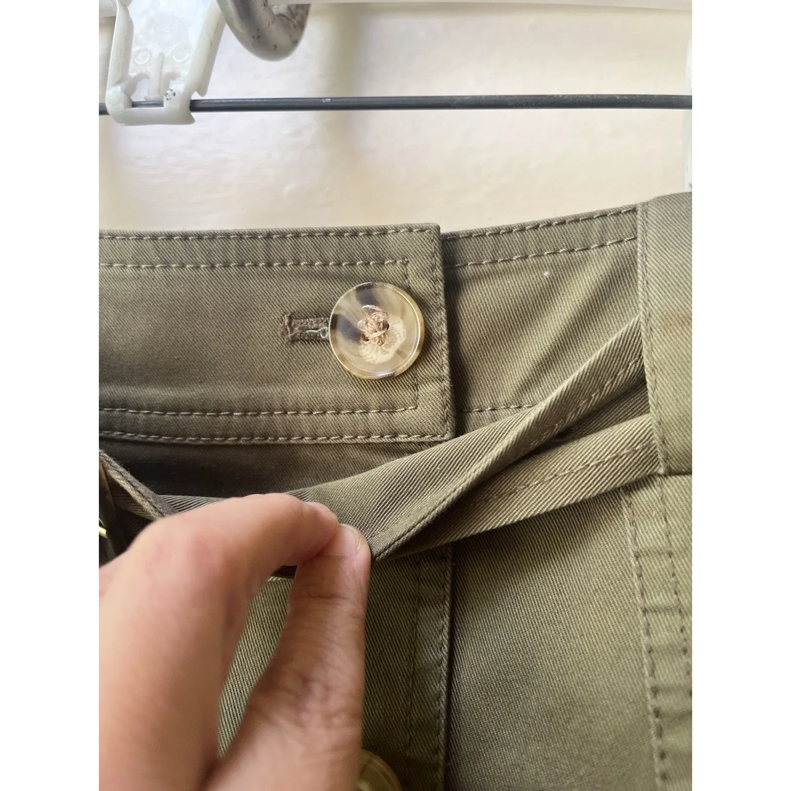 derek lam 10 crosby Skirt 4 Green Mini Utility Grunge Festival Alternative Faded - Image 4