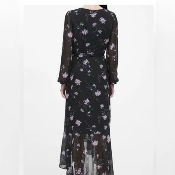 Banana Republic Sheer Black Floral Maxi
Dress, size 2 - Image 2
