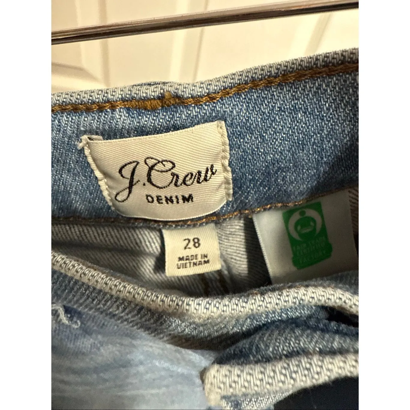 J Crew curvy full length demi boot jeans 28 Blue - Image 5