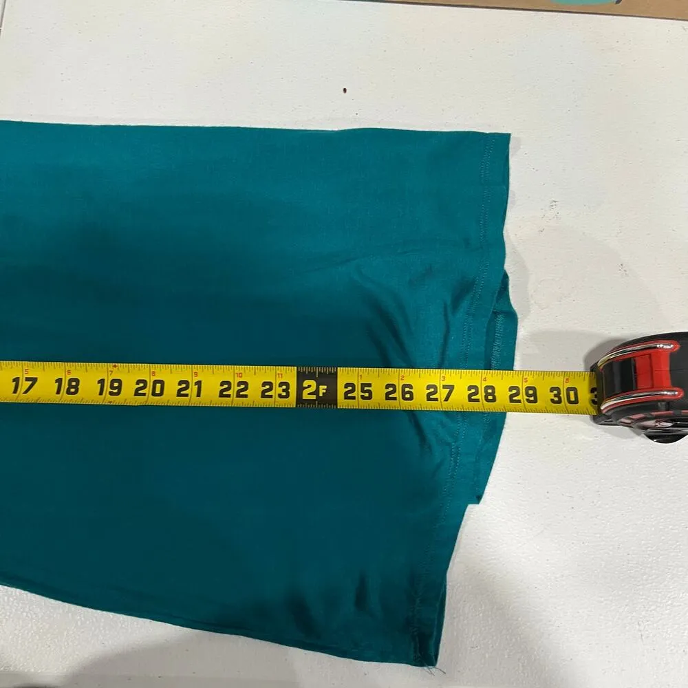 Live And Let Live Blue Long Sleeve Stretchy Shirt Popover Womens Large Y2K - Image 6