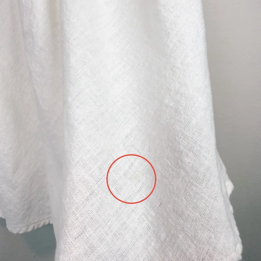 Abercrombie & Fitch Mid Rise Linen-Blend Maxi Skirt White Size Medium Tall - Image 16