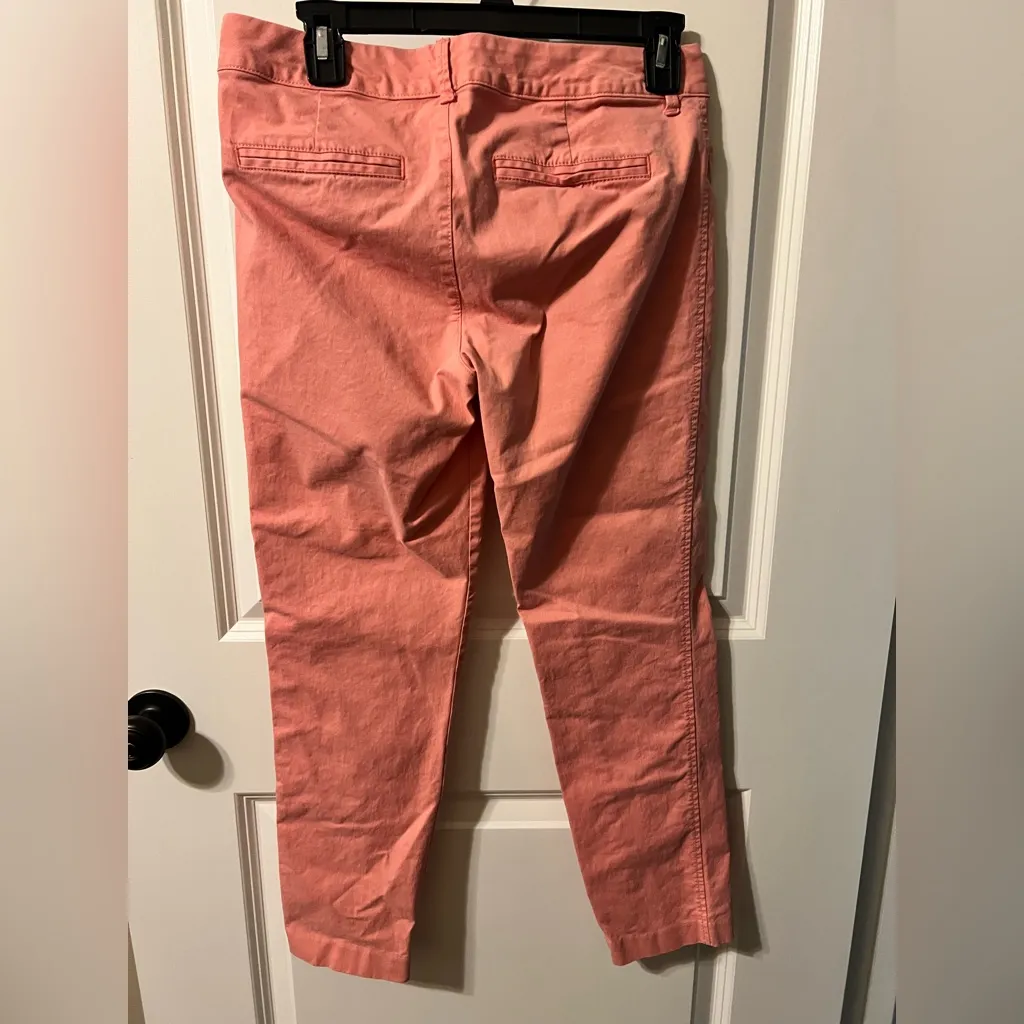 Old Navy Pixie Coral Pants size 4 VGUC W15” Inseam 27” - Image 2