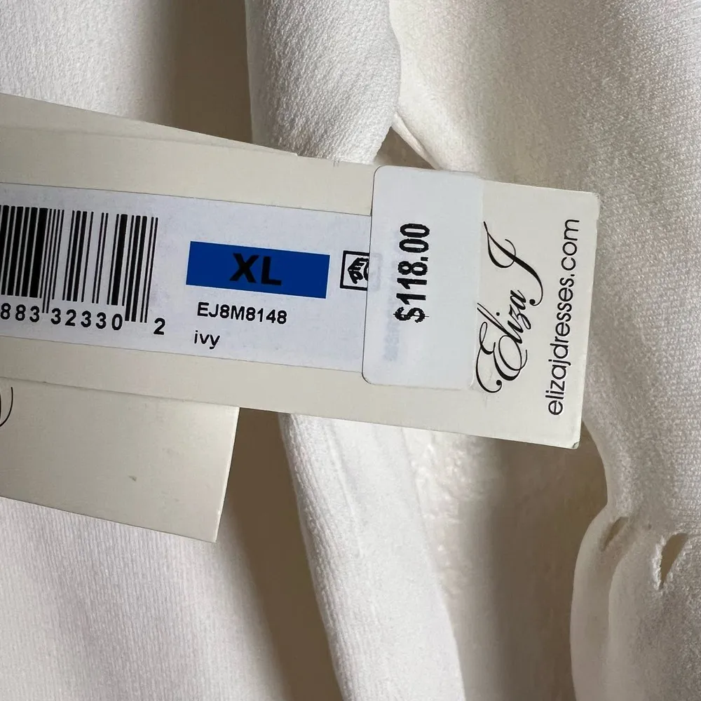 Eliza J Ivory Bell Cutout Sleeve Knit Blouse Top Size XL - Image 8