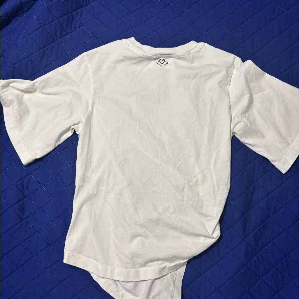 See by Chloe White Knotted T-Shirt XS - Image 8