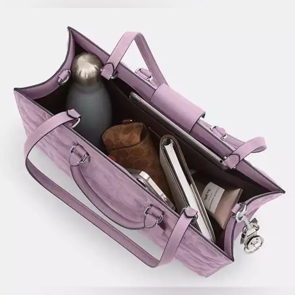 NEW Coach Maggie Tote & Corner Zip Wallet – Jasmine Signature Leather set NWT - Image 6