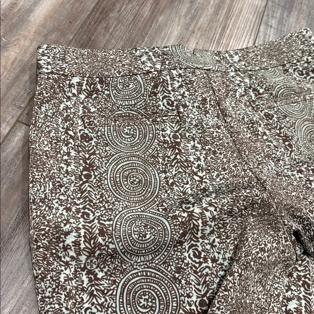 Tory Burch Cuffed Pants size 8 floral medallion print - Image 6