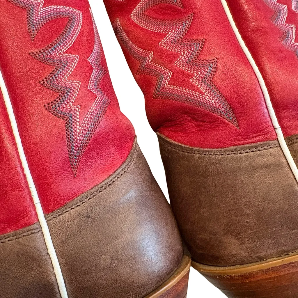 Justin Bent Rail BRL314 Square Toe Western Boots, Sz 6.5 C (also fits Sz 7B) - Image 9