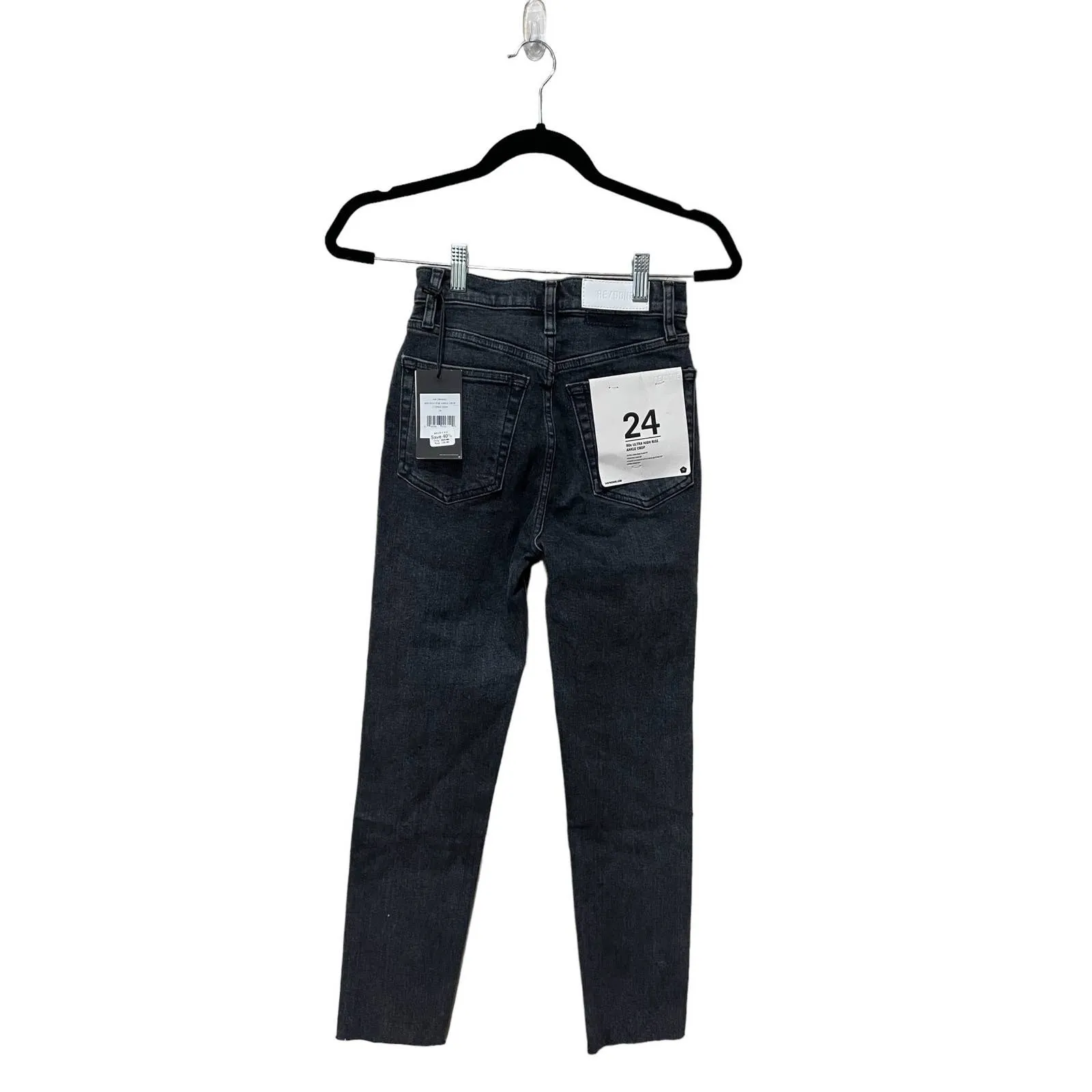 RE/DONE 90s High-Rise Ankle Crop Jeans Size 24 New with Tags - Image 7