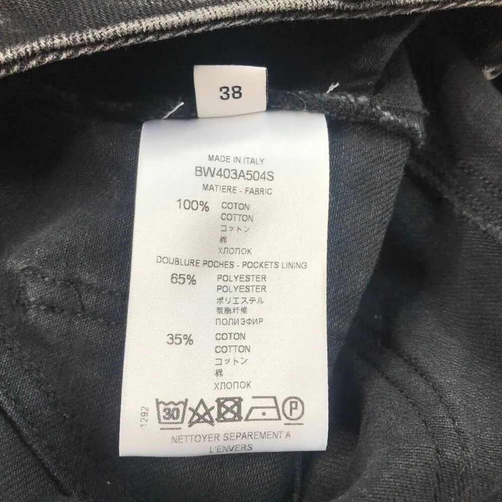 Givenchy Black Denim Mini High Waist Skirt - Image 11