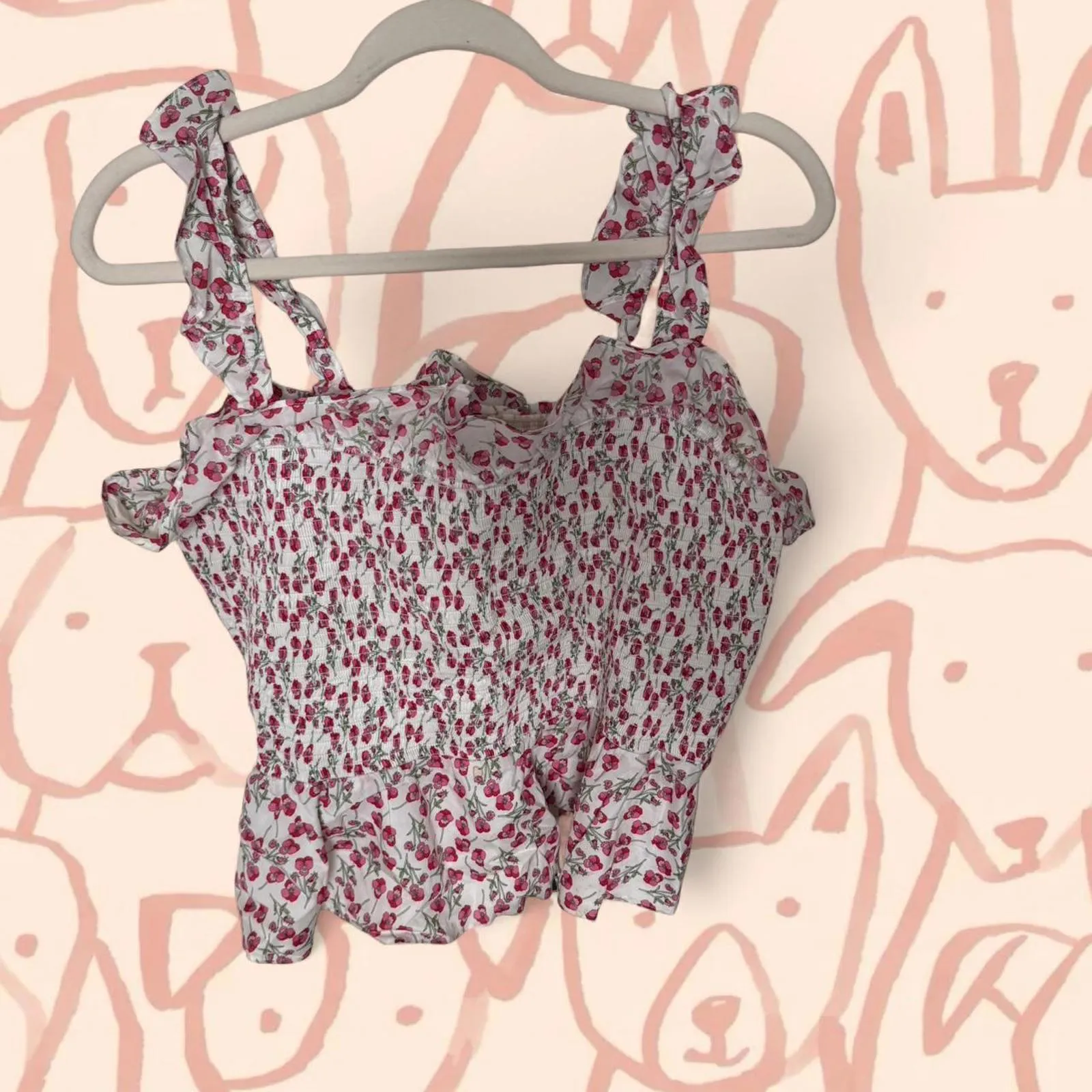 J.crew liberty rose floral smocked ruffle top - Image 2