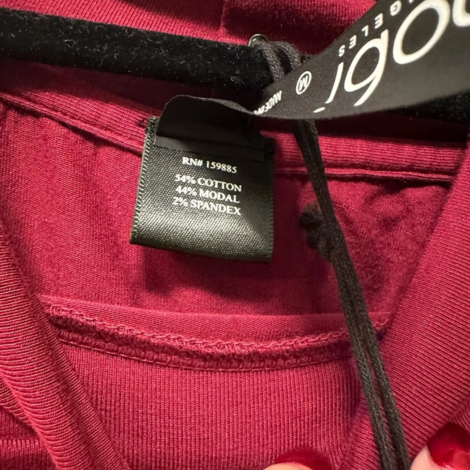 Bobi  Revolve Cropped Shirred Turtleneck Top NWT Size‎ Medium - Image 5