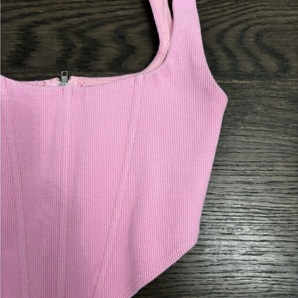 Pink Princess Polly Kaeshia Rib Buster Corset Top SIZE 2 - Image 4