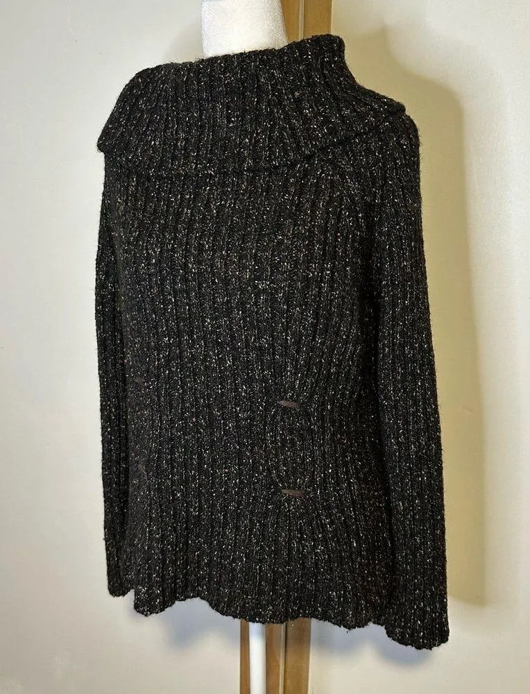 Timberland black knit turtleneck sweater size M - Image 3