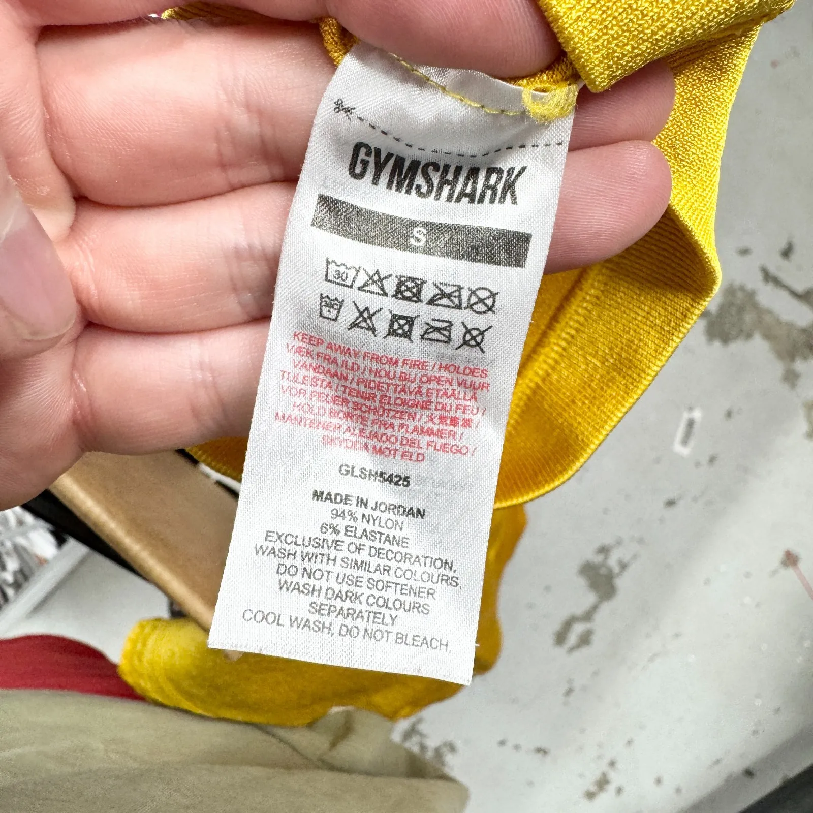 Gymshark Shorts Women Size Small Yellow Seamless Flex Biker Short High Waisted - Image 5